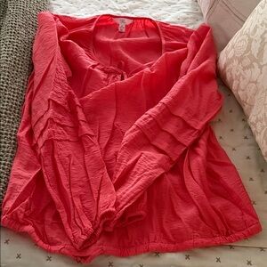 Time and Tru Vibrant Pink Blouse